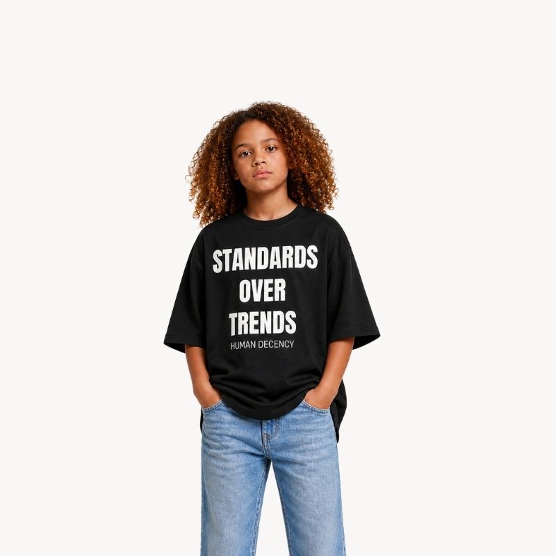 STANDARDS OVER TRENDS FRONT SIDE -  T-shirt Kids