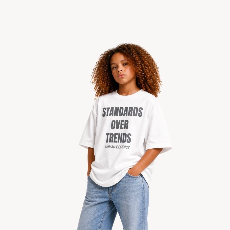 STANDARDS OVER TRENDS FRONT SIDE -  T-shirt Kids